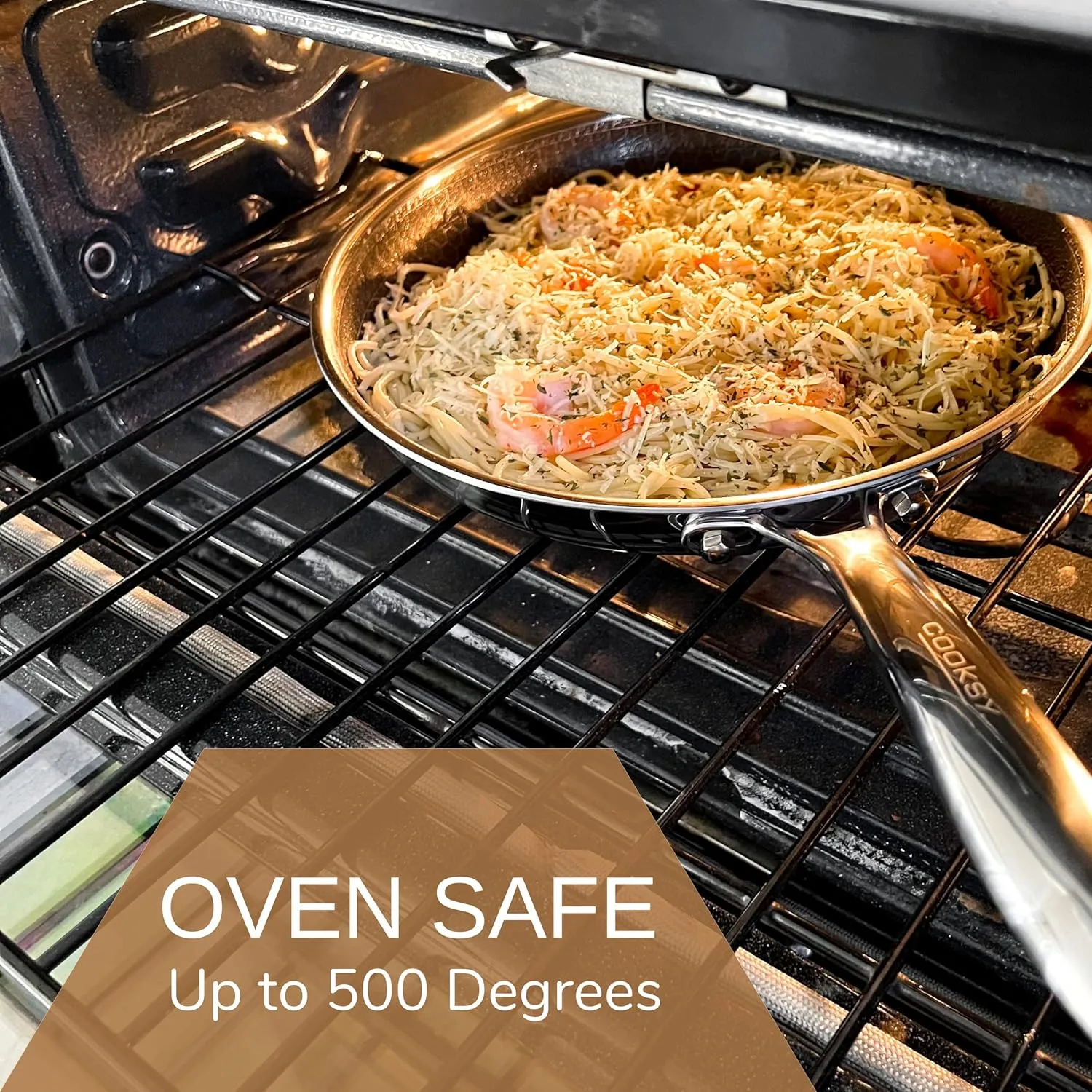 11 Inch Hexagon Surface Hybrid Stainless Steel Frying Pan