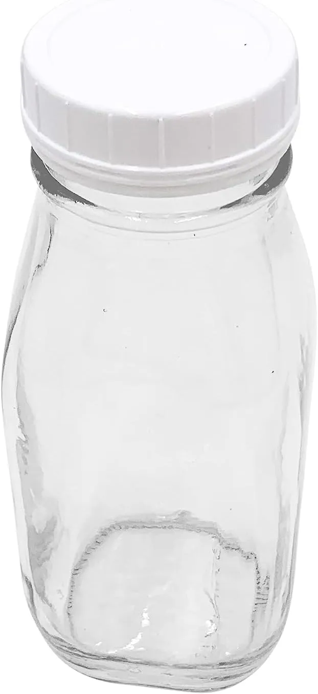 12 oz. Glass Bottle with Screw On Cap (6 pack)