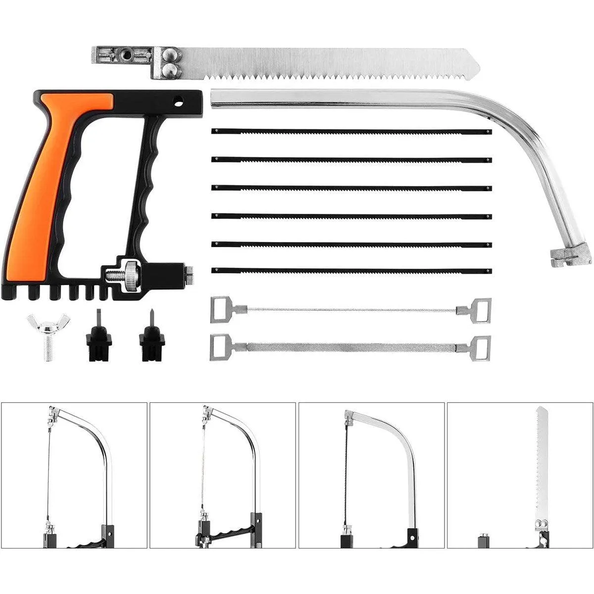 12PCS Mini Hand Saw Miter Saw Hacksaw Blade Multifunctional Tile Cutting Tool