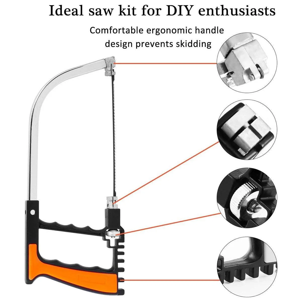 12PCS Mini Hand Saw Miter Saw Hacksaw Blade Multifunctional Tile Cutting Tool