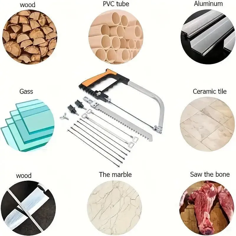 12PCS Mini Hand Saw Miter Saw Hacksaw Blade Multifunctional Tile Cutting Tool