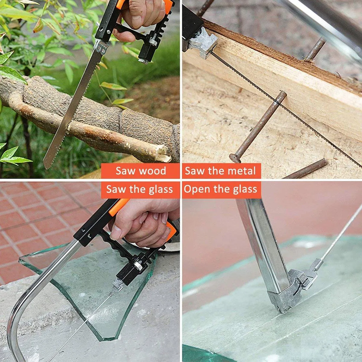 12PCS Mini Hand Saw Miter Saw Hacksaw Blade Multifunctional Tile Cutting Tool