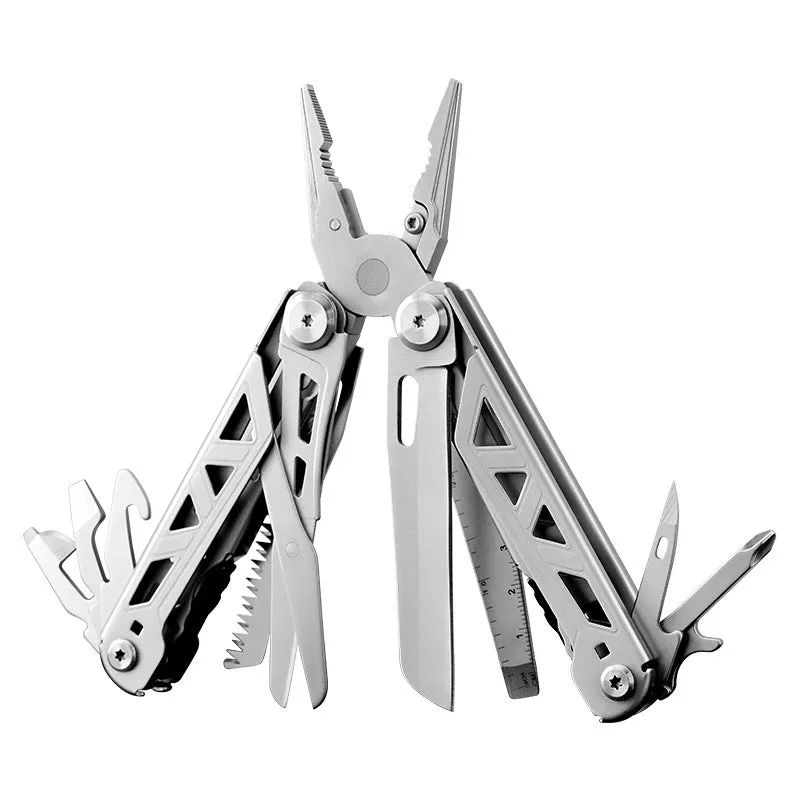 19 in 1 Multifunctional Pliers Outdoor Home Compact Portable Emergency Folding Knife Pliers Wrench Tool Car Portable Pliers Tool