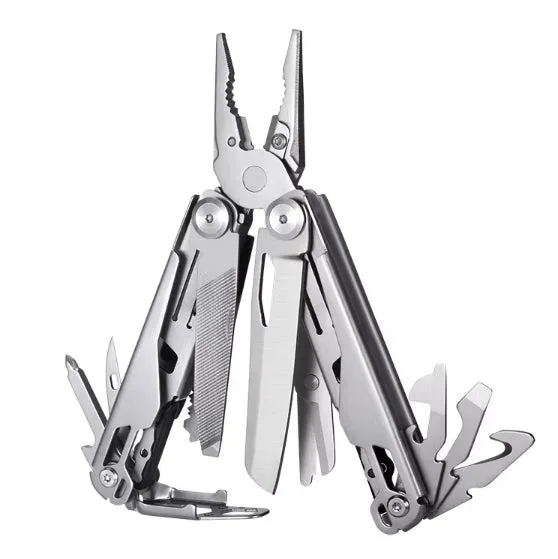 19 in 1 Multifunctional Pliers Outdoor Home Compact Portable Emergency Folding Knife Pliers Wrench Tool Car Portable Pliers Tool
