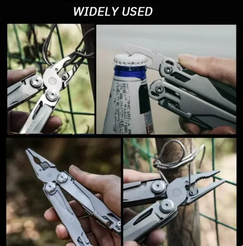 19 in 1 Multifunctional Pliers Outdoor Home Compact Portable Emergency Folding Knife Pliers Wrench Tool Car Portable Pliers Tool