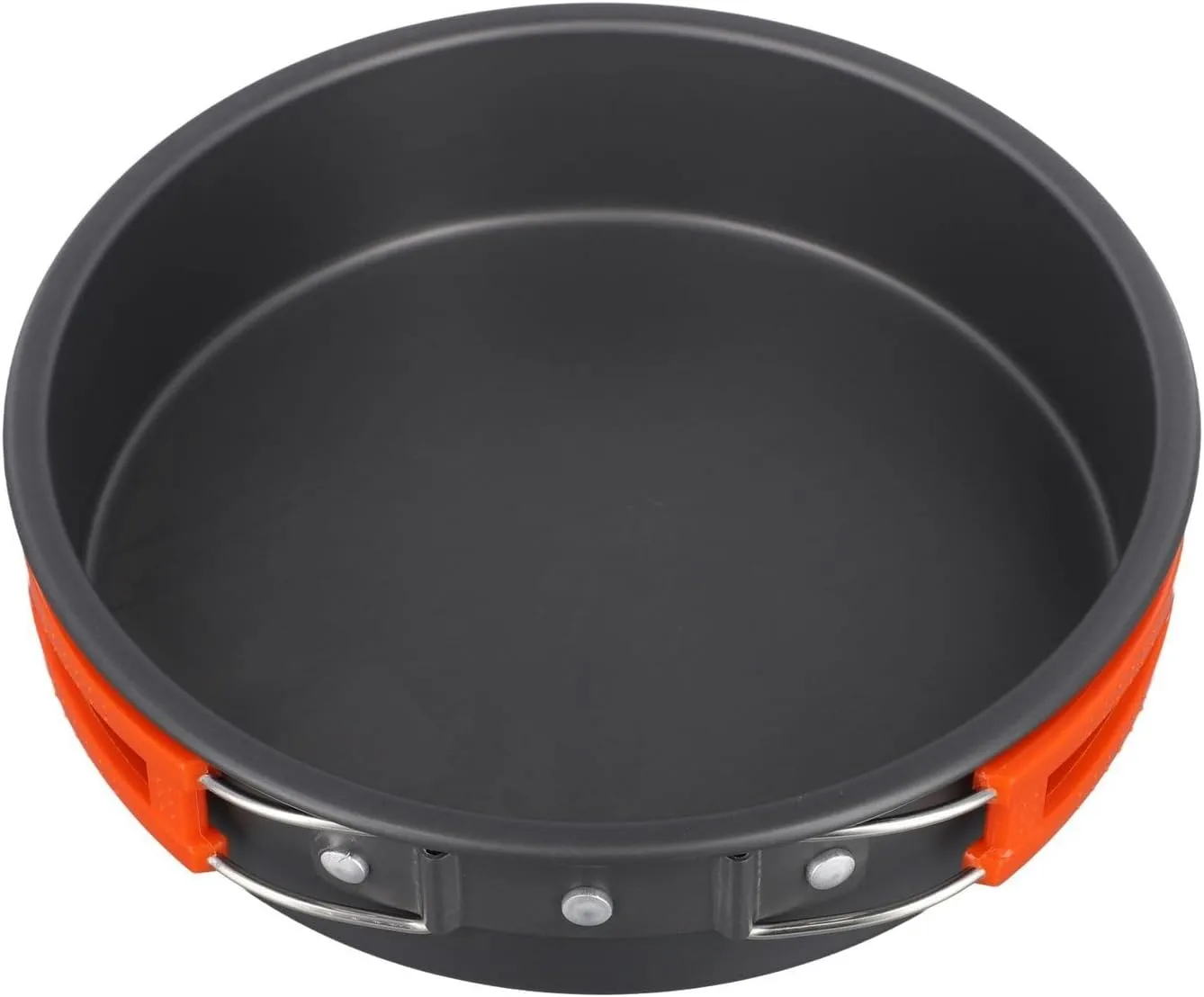1Pc Frying Pan, Alumina Camping Cooking Pan, Nonstick And Foldable Frying Pan For Outdoor Activities(large)