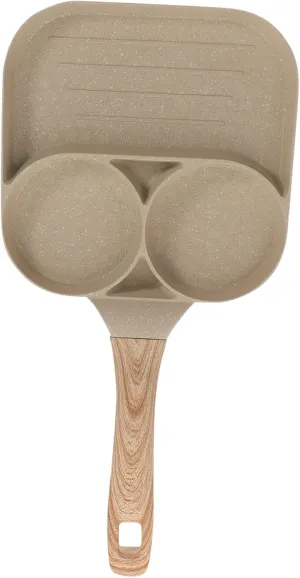 1set Handheld Breakfast Pan Non-stick Multi-function Pan for Daily Use for Eggs Camping Home Kitchen