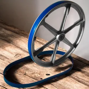 2 Band Saw Tires Heavy Duty Blue Urethane Band Saw Tires For Elektra Beckum Bas 250g DIY Compatible with Bandsaws Durability Elasticity Metalworking Performance Replacement Rubber Smooth Woodworking
