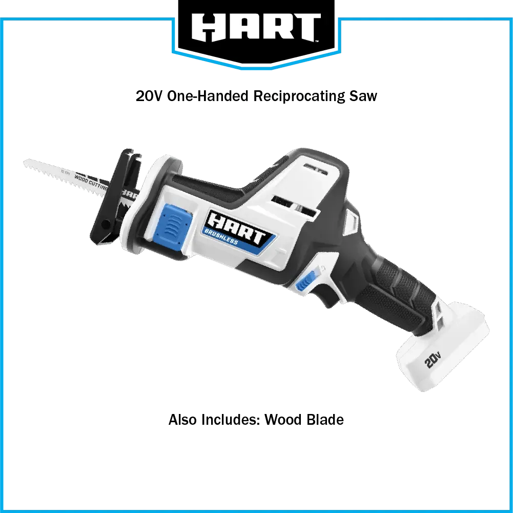 20V Brushless One-Handed Reciprocating Saw (Battery & Charger Not Included)
