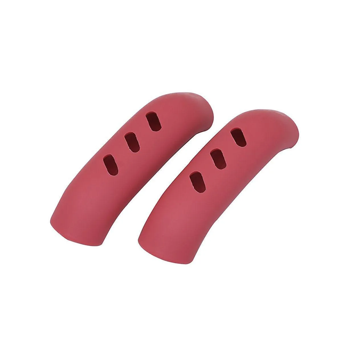 2pcs Silicone Pan Handle Covers Heat Resistant Anti-Ironing Wok Ear Insulated