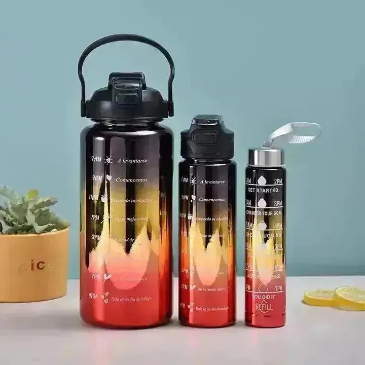 3 in 1 Motivational Gradient Bottle