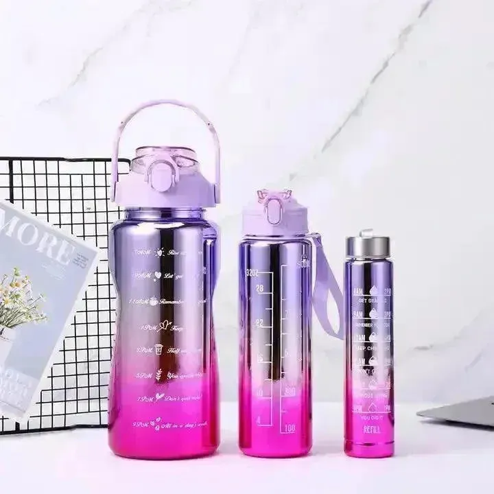 3 in 1 Motivational Gradient Bottle