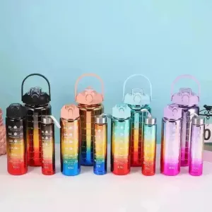 3 in 1 Motivational Gradient Bottle