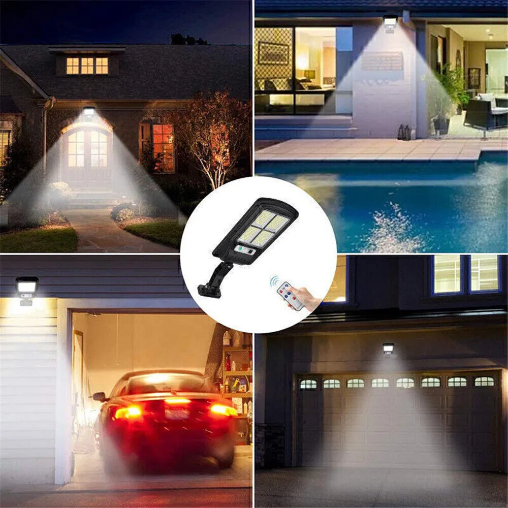 320 LED Solar Street Light Lamp Motion Sensor Flood Lights Remote Garden Yard AU