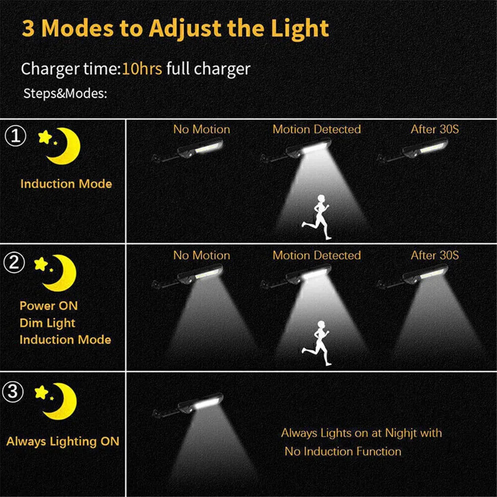 320 LED Solar Street Light Lamp Motion Sensor Flood Lights Remote Garden Yard AU