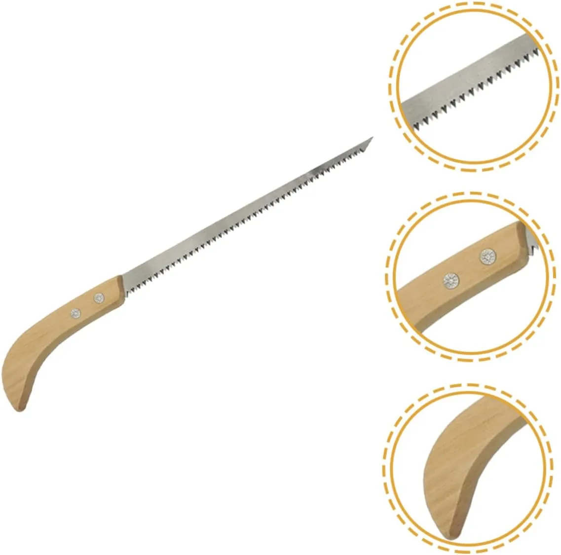 3sets 2pcs Portable Wood Pruning Saw Lightweight Hand Saw for Trees Compact Design for Camping Backpacking and Gardening for Trail Clearing and Outdoor Use 2pcs*3