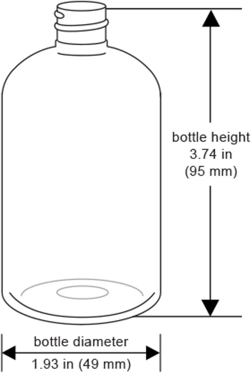 4 Ounce Boston Round Bottles, PET Plastic Empty Fillable BPA-Free, with Black Twist Caps (Pack of 12) (Green)