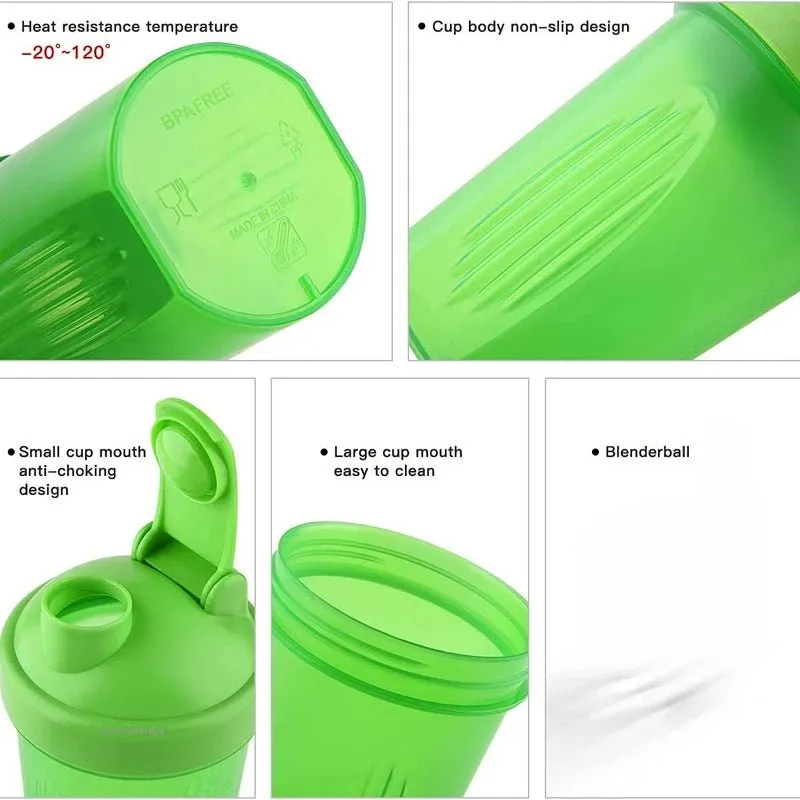 400ml BPA-free blender shaker bottle with leakproof design