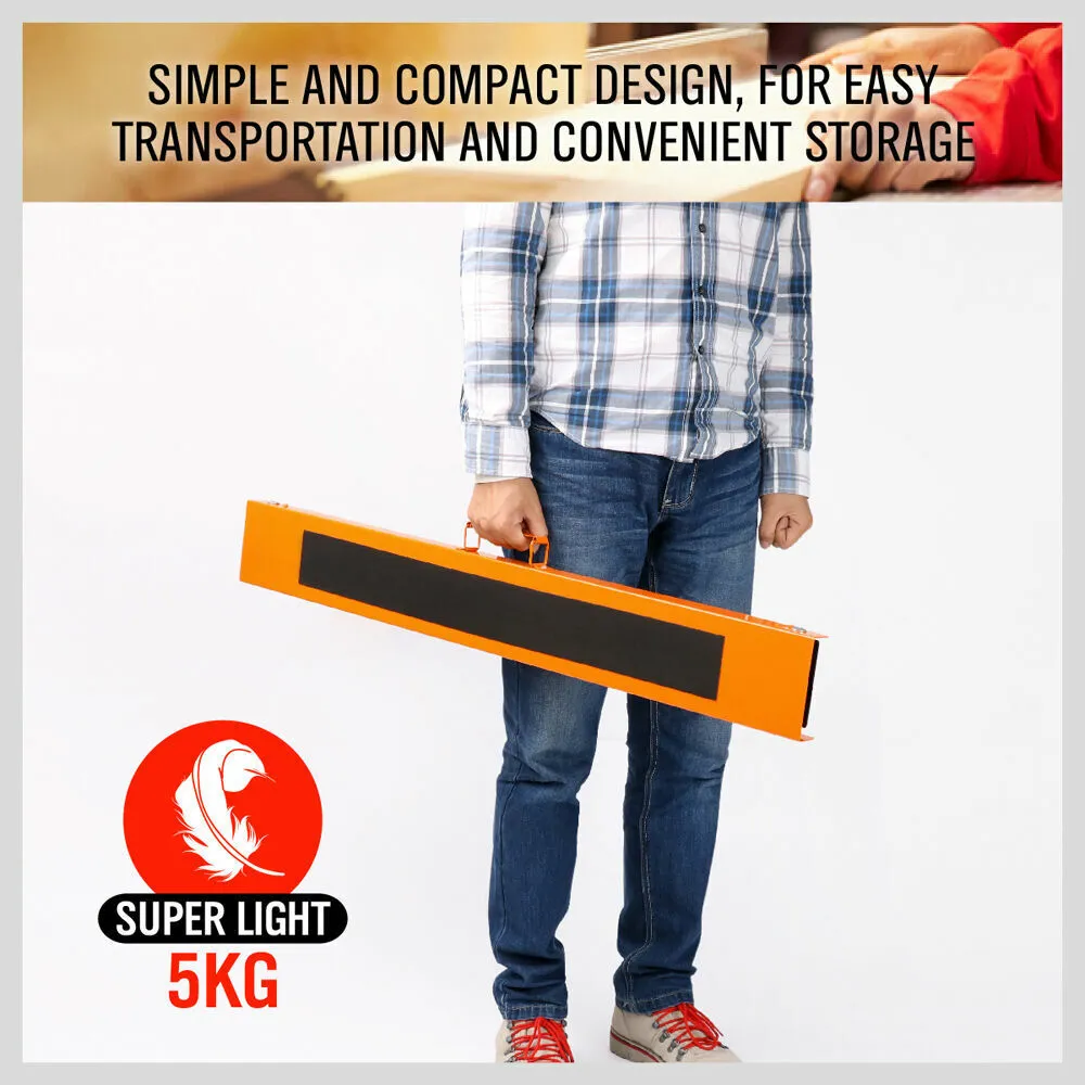 4Pc Mastercraft Sawhorse Set | Metal Folding | Non-Slip | 120KG Capacity