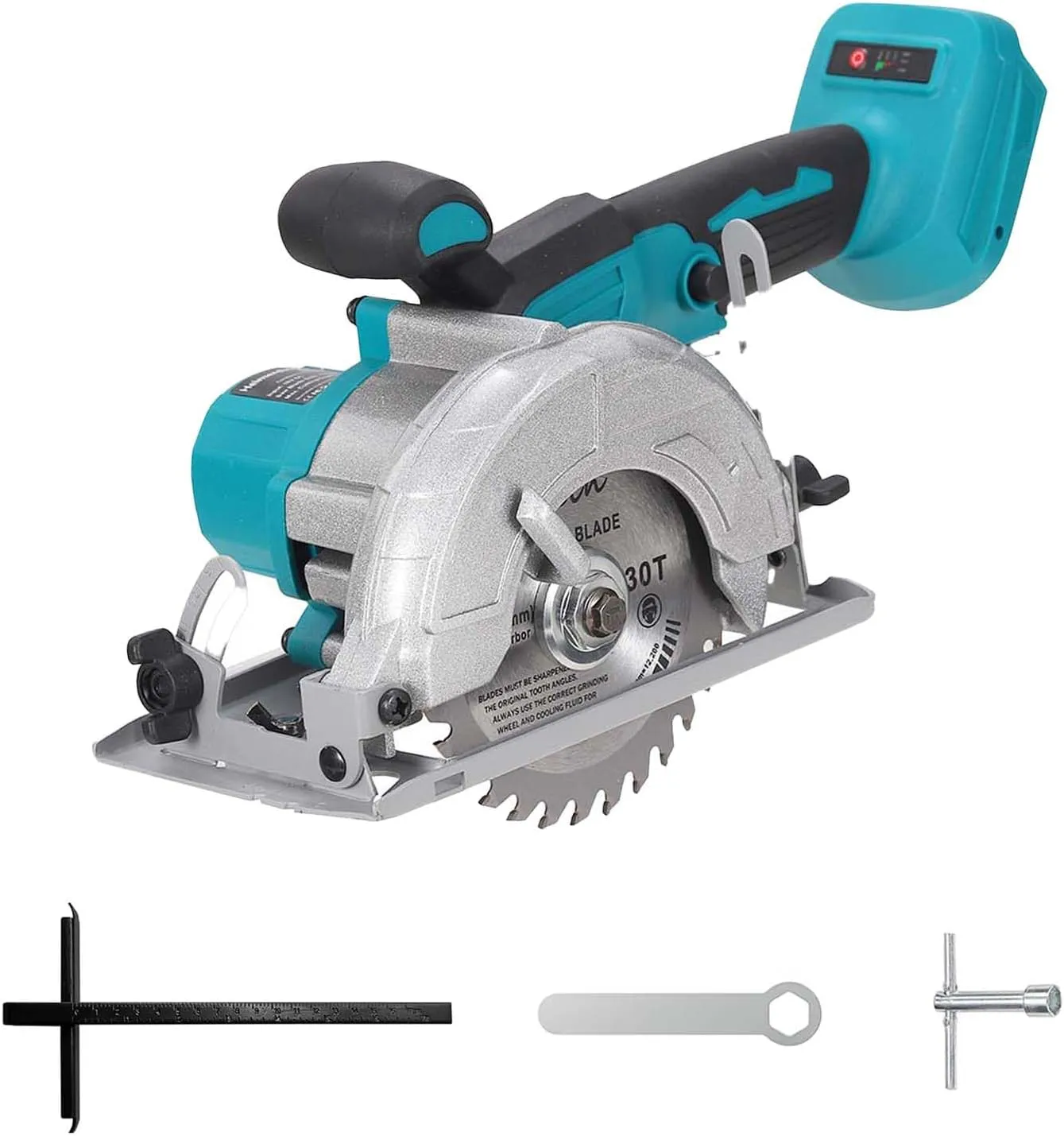 5 Inches Brushless Cordless Circular Saw, 6500 RPM,Compatible with Makita 18V Battery (Tool Only), 20mm Arbor with Blade & Scale Ruler,Compact Design