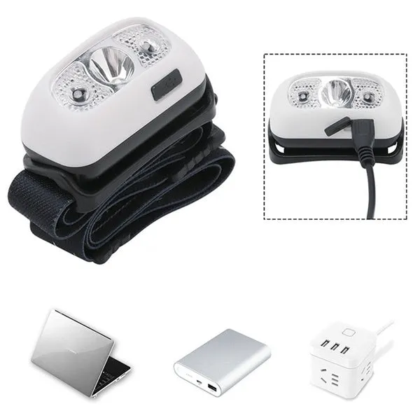 5000Lm Mini Rechargeable Led Headlamp Body Motion Sensor Headlight Camping Flashlight Head Light Torch Lamp With Usb