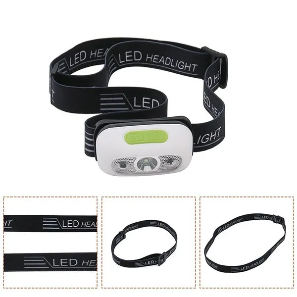 5000Lm Mini Rechargeable Led Headlamp Body Motion Sensor Headlight Camping Flashlight Head Light Torch Lamp With Usb