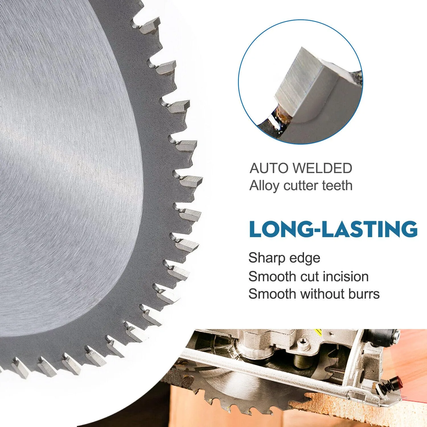 5Pcs TCT Circular Saw Blade 3-3/8'' Carbide Tipped for Wood Plastic Cutting with 10mm Arbor Compact Circular Saw Blade Set
