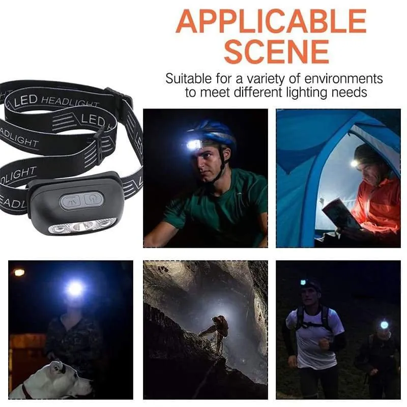60000Lumen Mini Sensor LED Headlight USB charging Long Endurance Headlight