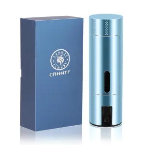 Advanced SPE/PEM Hydrogen Water Generator Bottle | 5000 PPB High Concentration | 25-27 Uses/Charge | 2  Year Long-Life Battery (Blue)