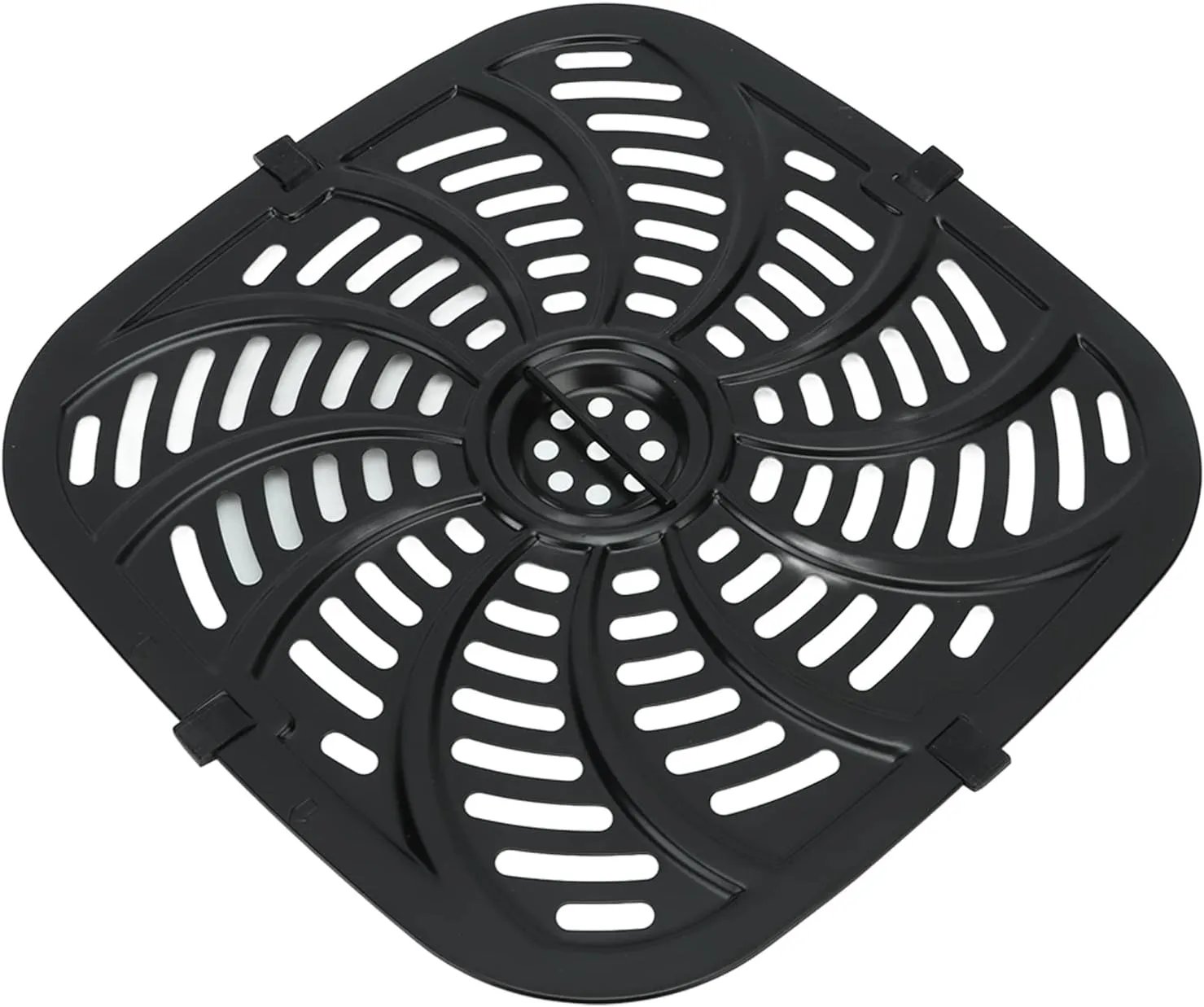 Air Fryer Replacement Crisper Plate for 8qt, 10.0 Inch Universal Air Fryer Replacement Grill Pan Air Fryer Rack Replacement Tray, Non Stick Air Fryer Accessories with Rubber Bumper