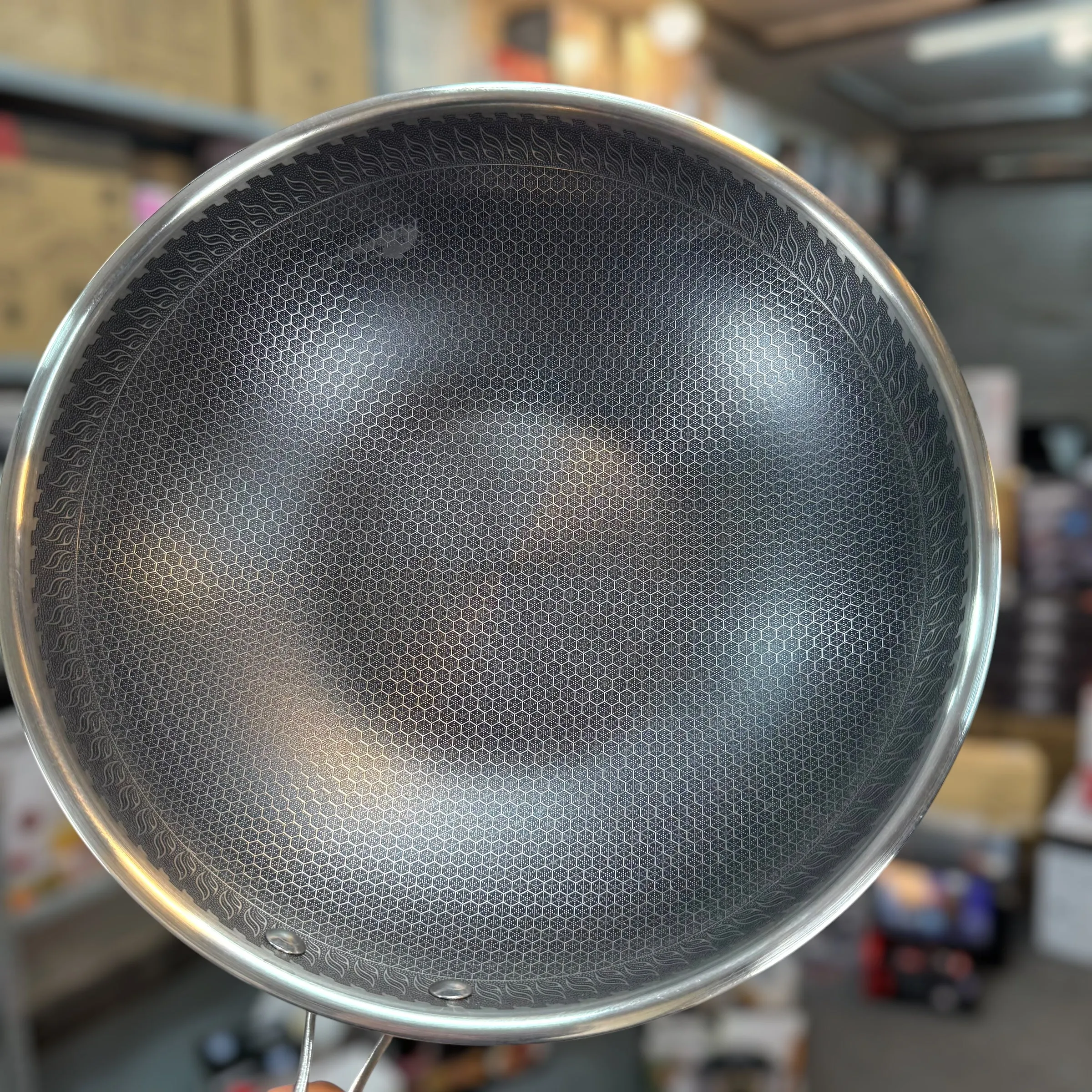 Alice 3 Layer Steel Honeycomb Wok