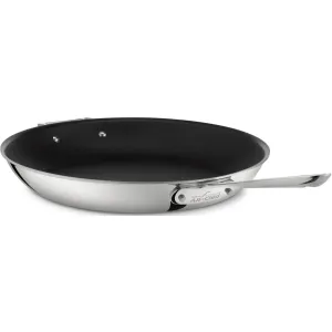 All-Clad, 4114 NS R2, Stainless Steel, 14" Stainless Steel Nonstick Fry Pan, 3-Ply Bonded Construction