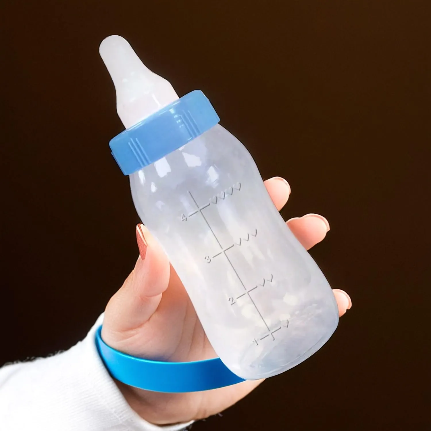Amscan Blue Baby Plastic Bottle Bank - 11.12" x 4.25" (1 Count) - Perfect for Baby Showers & Gender Reveal Celebrations