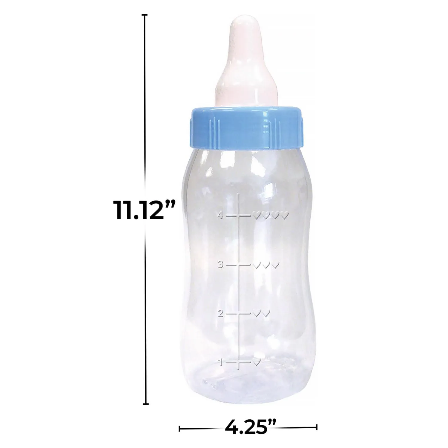 Amscan Blue Baby Plastic Bottle Bank - 11.12" x 4.25" (1 Count) - Perfect for Baby Showers & Gender Reveal Celebrations