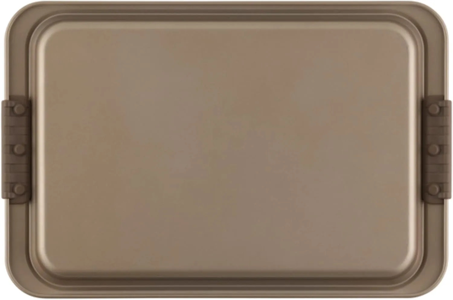 Anolon Advanced Nonstick Bakeware Cookie Pan Set/Baking Sheets with Silicone Grips, 2 Piece, Bronze