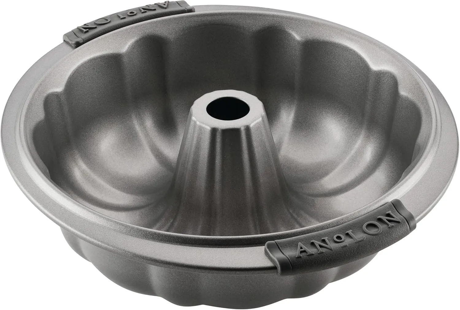 Anolon Advanced Nonstick Fluted Mold Baking Pan, 9.5 Inch, Gray, Carbon Steel