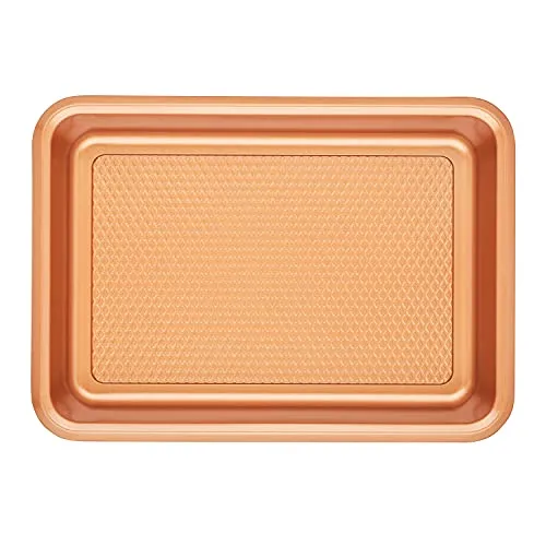 Ayesha Curry Kitchenware Bakeware Nonstick Baking Cookie, Loaf, Cake Pan Set, 7-Piece, Copper
