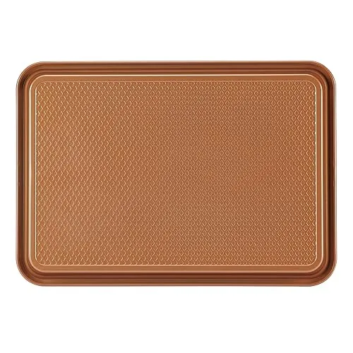 Ayesha Curry Kitchenware Bakeware Nonstick Baking Cookie, Loaf, Cake Pan Set, 7-Piece, Copper