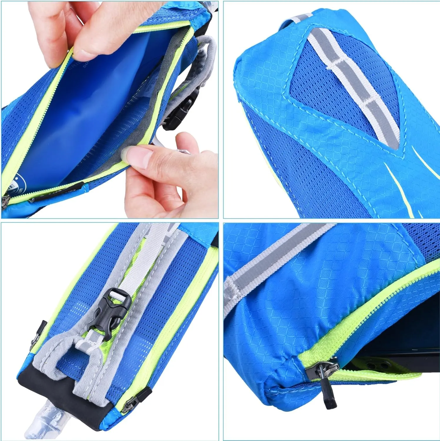 Azarxis TPU Soft Flask Collapsible Water Bottles BPA-Free 250ml 350ml 500ml 600ml for Hydration Vest Pack Running Hiking Cycling Climbing