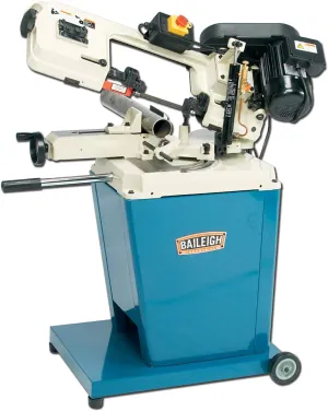 Baileigh 5" x 6" Portable Mitering Bandsaw, 3/4 HP, 110V 1Ph (Model BS-128M)