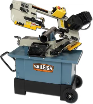 Baileigh 7" x 10.23" Horizontal/Vertical Bandsaw, 1 HP, 120V 1Ph (Model BS-712MS)