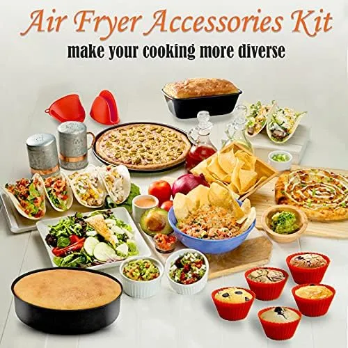 Baking Set for Ninja Foodi 6.5 Qt, 8 Qt, Ninja Foodi Pressure Cooker   Air Fryer Deluxe Bake Kit, Dishwasher Safe Air Fryer Accessories Set