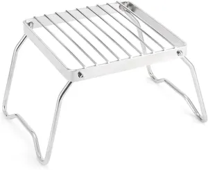 BBQ Grill Outdoor Fold Stainless Grills Grate Picnic Stove Ultralight Campfire Stand Grills Grid