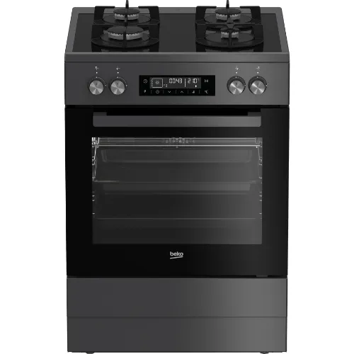 Beko 60 cm Multifunction Gas On Glass Stove FVM81430DA