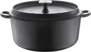 Berndes 034143 Cast Iron Roasting Pan with Cast Iron Lid, 2.7 Litre, 20 cm – Black