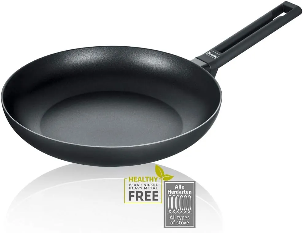 Berndes Aluminium 11313 Frying Pan Induction Aluminium, aluminium, Black, 28 cm