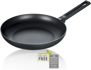 Berndes Aluminium 11313 Frying Pan Induction Aluminium, aluminium, Black, 28 cm