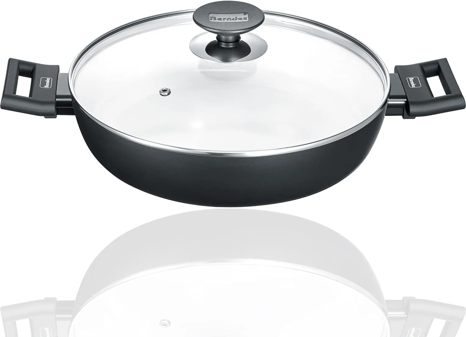 Berndes Aluminium Induction Smart Serving Pan 24 cm Aluminium Black / White