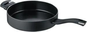 Berndes Frying Pan 28 cm, b.Green Aluminium Recycled Induction Sauté Pan Made from 100% Recycled Drinks Cans, Forged Aluminium Cans, Black