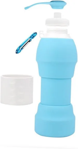 BESPORTBLE Silicone Water Bottle Collapsible Foldable Leak Proof Expandable Kettle Large Capacity for Travel